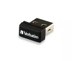 Verbatim Store ''n'' Stay NANO - USB atmintinė 32GB - juoda, 32GB, USB A tipo, 2.0, 10MB/s, be dangtelio, juoda