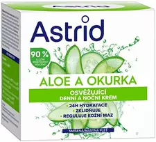 Astrid Gaivinantis dieninis ir naktinis kremas su alaviju ir agurkais, 50 ml