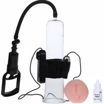 BAILE BAILE Penis Enlargement System with Vibration, Automatic Gauge Pump