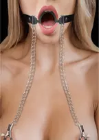 Ouch! by Shots Ouch! Silicone O-Ring Intimate Set with Adjustable Clamps, Black