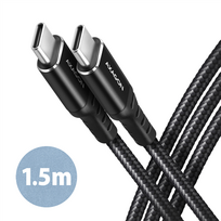 AXAGON BUCM-CM15AB Data and Charging Cable 1.5m USB Type-C to USB Type-C, Black