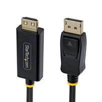 StarTech.com 1m DisplayPort to HDMI Adapter Cable with Secure Connectors, 4K 60Hz, HDR, Uni-Directional DP to HDMI Video Converter, DP Desktop to HDMI Monitor