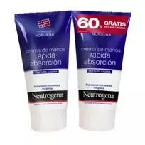 Neutrogena Formula Fast Absorbing Hand Cream 2x75ml