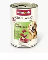 Animonda GranCarno Adult konservai šunims su jautiena ir ančių širdelėmis, 400 g