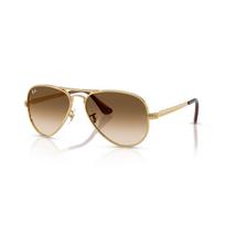 Ray-Ban Aviator Metal Max akiniai | Arista Gold - Clear Gradient Brown