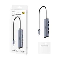 CUDY UH405 5-IN-1 USB-C koncentratorius su HDMI 4K