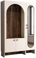 Prieškambario spinta Kalune Design Palermo Km, kreminė sp./riešuto sp., 37 cm x 135 cm x 200.6 cm