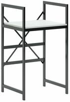 Spintelė skalbimo mašinai Kalune Design C7, balta sp./juoda sp., 60 cm x 70 cm x 116 cm