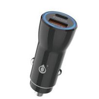 Automobilinis įkroviklis USB-A + USB-C 3.4 A 20W OnePlus juodas