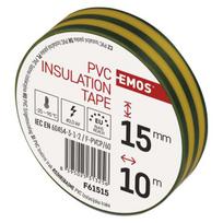 PVC izoliacinė juosta EMOS 15/10 (žalia/geltona)