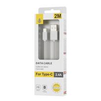 Laidas USB-C 2m 2.4A OnePlus baltas