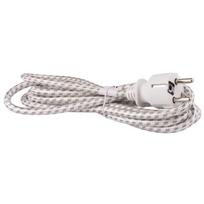 Tinklo laidas 2.4 m. 3x0.75 mm. (tekstilinis)
