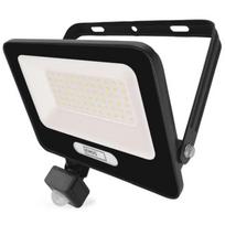 LED prožektorius GLARO 50W 5000lm IP54 NW su PIR juodas