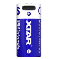 Akum. XTAR 16340-90PCM/R-CR123 Li-Ion 3.7V 900mAh  2.7A su apsauga ir USB-C prievadu