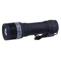 Rankinis žibintuvėlis 3 W LED fokus. 3xAAA