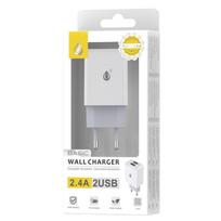 Įkroviklis 2xUSB-A, 220V 2.4A OnePlus baltas