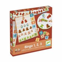Edukacinis žaidimas - Bingo - 1, 2, 3 skaičiai, Djeco DJ08258