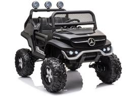 Vaikiškas elektrinis visureigis Mercedes Unimog S, juodas