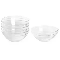 Stiklinės dubenėlės 14 cm 6 vnt.
