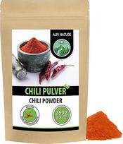 "Alpi Nature" aitriųjų paprikų milteliai, aštrūs 250 g, aitriųjų paprikų milteliai, aštrūs prieskoniai, Capsicum Annuum