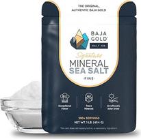 "Baja Gold" mineralinė jūros druska, smulkiai malta, 0,5 kg maišelis