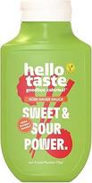 "hellotaste" saldžiarūgštis padažas, sumažinto kaloringumo, be pridėtinio cukraus ir pilno skonio, skirtas patiekalams, kepimui ant grotelių ir dar daugiau, veganiškas, be aspartamo, be glitimo, be sojos, 1 x 300 ml