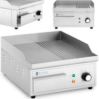 Royal Catering Elektrinis grilis su lygia ir grotelėta kepimo plokšte, 360 x 380 mm, 2000 W