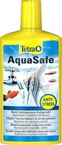 Tetra AquaSafe (kokybiškas vandens kondicionierius žuvims tinkamam ir beveik natūraliam akvariumo vandeniui, neutralizuoja kenksmingas vandentiekio vandens medžiagas), įvairių dydžių, vienkartinis, 500 ml, 500 ml