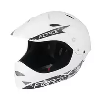 Šalmas FORCE Downhill Junior 54-58cm S-M (baltas)