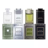 „Bvlgari“ rinkinys: „Pour Homme“, tualetinis vanduo, vyrams, 5 ml *miniatiūra + „Rain Essence“, parfumuotas vanduo, vyrams, 5 ml + „Man Wood Essence“, parfumuotas vanduo, vyrams, 5 ml *miniatiūra + „Man In Black“, parfumuotas vanduo, vyrams, 5 ml *miniati