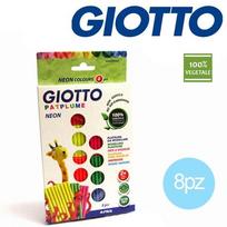 Plastilinas 8spx33g GIOTTO PATPLUME NEON FILA