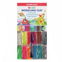 Plastilinas 12sp.180g, Monsters Neon, EK50556 ErichKrause
