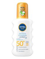 Nivea - Sensitive Immediate Protect Soothing Spray Spf 50+ - Kūno priežiūros priemonė - Nude