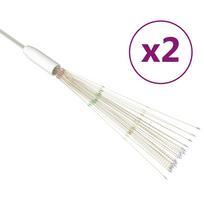 vidaXL Kalėdiniai šviestuvai fejerverkai, 2vnt., įvairių spalvų, 20cm
