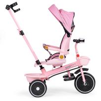 2 viename triračio vežimėlis, pasukama sėdynė, sulankstomas stogelis, rožinė, ECOTOYS