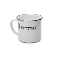 PETROMAX emaliuoto plieno puodelis, baltas