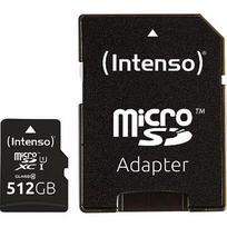 Intenso Premium R45, microSDXC, 512GB, UHS-I, U1 +Adapter 3423493