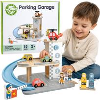 Woopie Green medinis daugiaaukštis parkingas su spiraline trasa