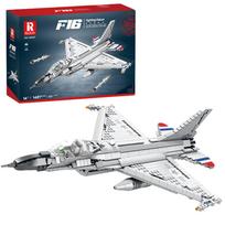F‑16 Fighting Falcon konstruktorius – 1427 detalių kovinio lėktuvo modelis