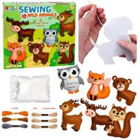 DIY Catties siuvimo rinkinys vaikams – 6 veltiniai gyvunai
