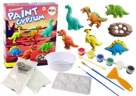 Dinozaurų gipso liejimo ir dažymo rinkinys