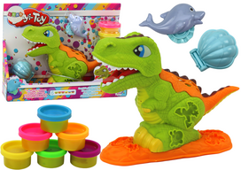 Dinozaurų plastilino rinkinys – 6 spalvos