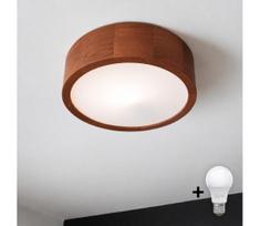 Brilagi - LED lubinis šviestuvas CARVALHO 1xE27/15W/230V, ąžuolas/vyšnia, skersmuo 27 cm