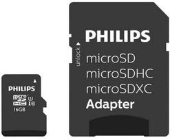 „Philips Micro SDHC“ 16GB, 10 klasės, UHS-I U1, su adapteriu