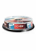 1x10 Philips DVD+RW 4,7GB 4x SP