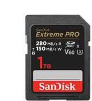 Atminties kortelė „SanDisk Micro SDXC“ 1 TB „Extreme PRO“ kortelė (R: 280MB/s, W: 150MB/s, UHS-II, V60)