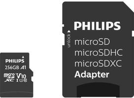 „Philips Ultra Speed Micro SDXC“ 256GB, 10 klasės UHS-I/U1 A1 V10 (FM25MP45B/00) kortelė