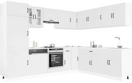 Virtuvinių spintelių komplektas, 14 dalių, Lucca, balta