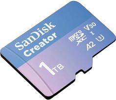 SanDisk Creator Micro SDXC 1 TB Class 10 UHS-I/U3 A2 V30 atminties kortelė (SDSQXAV-1T00-GN6MS)