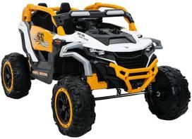 Lean Cars Elektrinis vaikiškas automobilis 4x4 M3, geltonas ir baltas